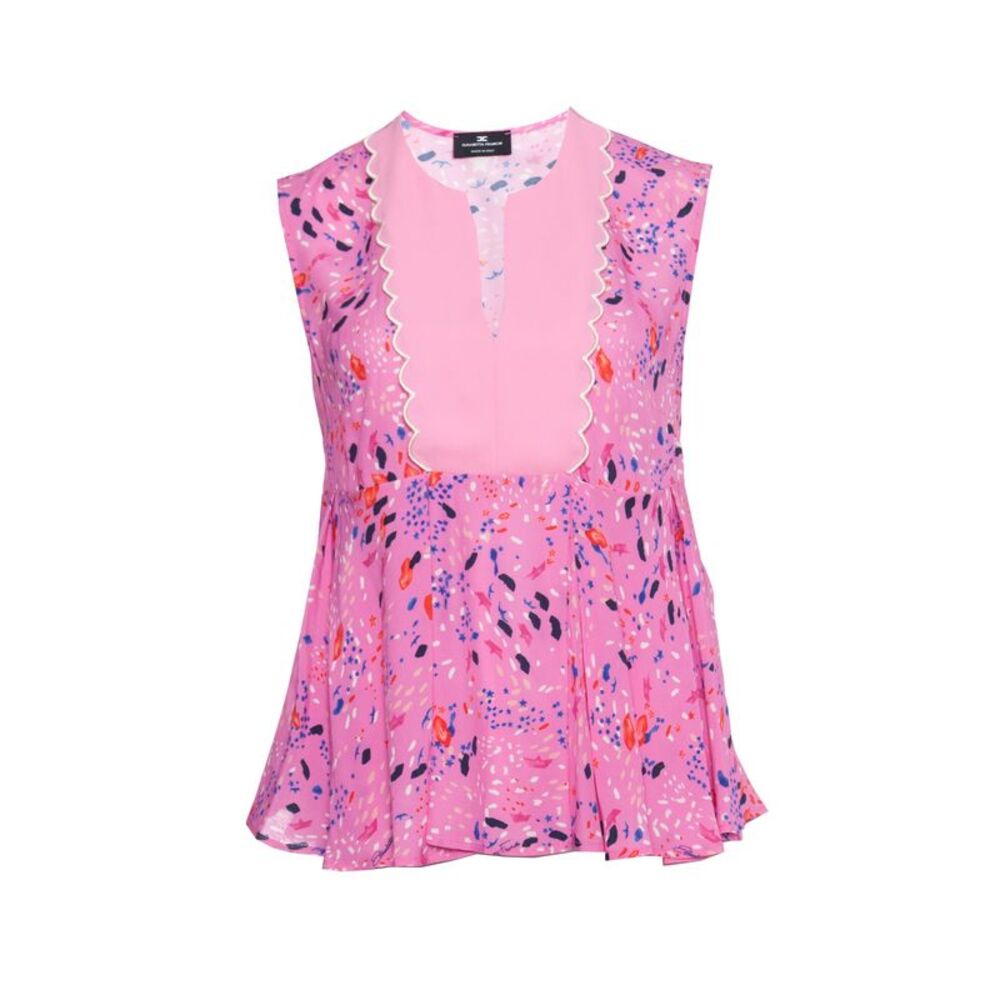 Elisabetta Franchi Pink top with print.